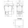 GBC 24.2520.20 - Switch ON-OFF Double, Green 4P 15A Switches GBC 24.2520.20 - Switch ON-OFF Double, Green 4P 15A Switches